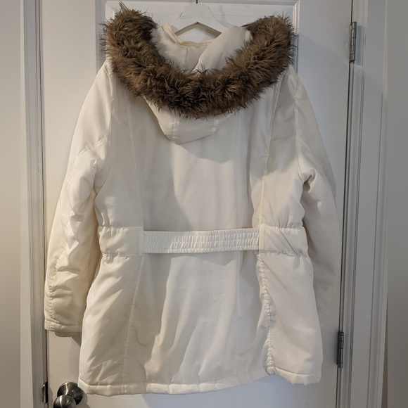 Hooded Winter Jacket with Removable Faux Fur - Picture 2 of 5
